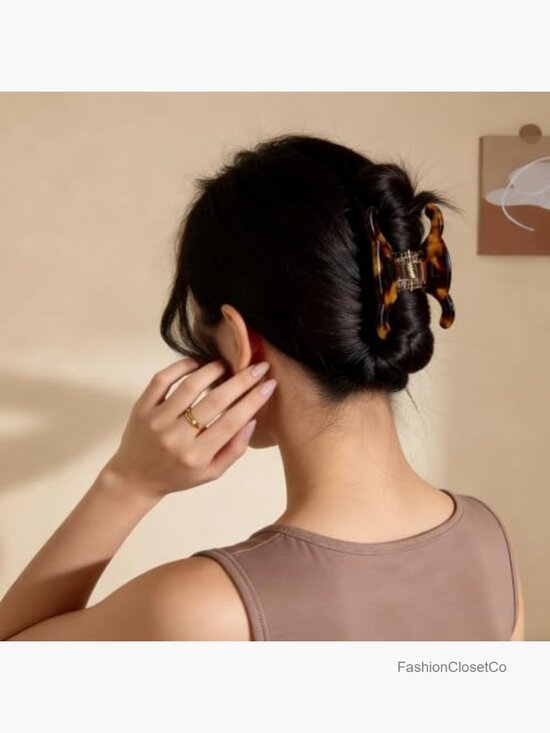 Acetate Butterfly Hair Clips 4-Pack - Medium Claw Clips with Secure Hold main image 6